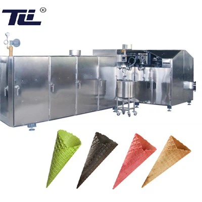 Ligne de production de cornets de crème glacée