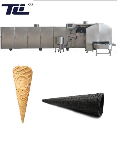 Cornet de crème glacée contrôlé par PLC faisant la machine